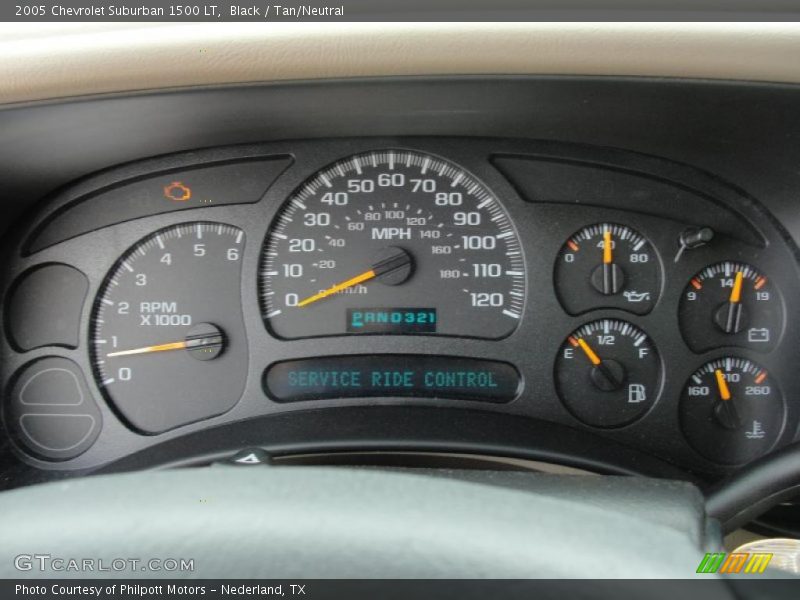Black / Tan/Neutral 2005 Chevrolet Suburban 1500 LT