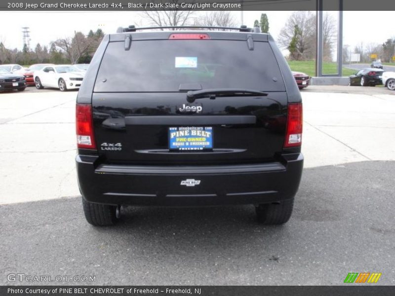 Black / Dark Slate Gray/Light Graystone 2008 Jeep Grand Cherokee Laredo 4x4