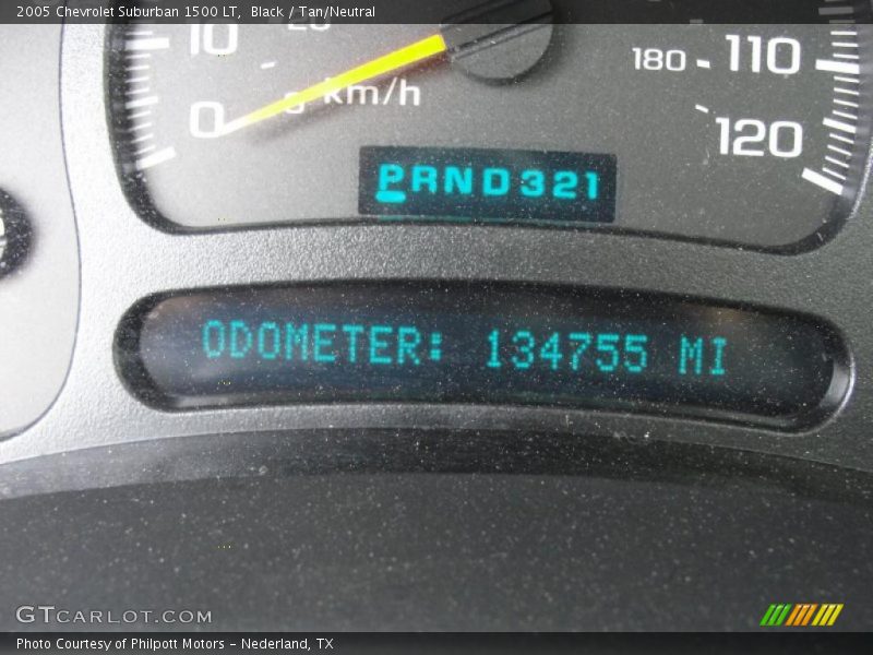Black / Tan/Neutral 2005 Chevrolet Suburban 1500 LT