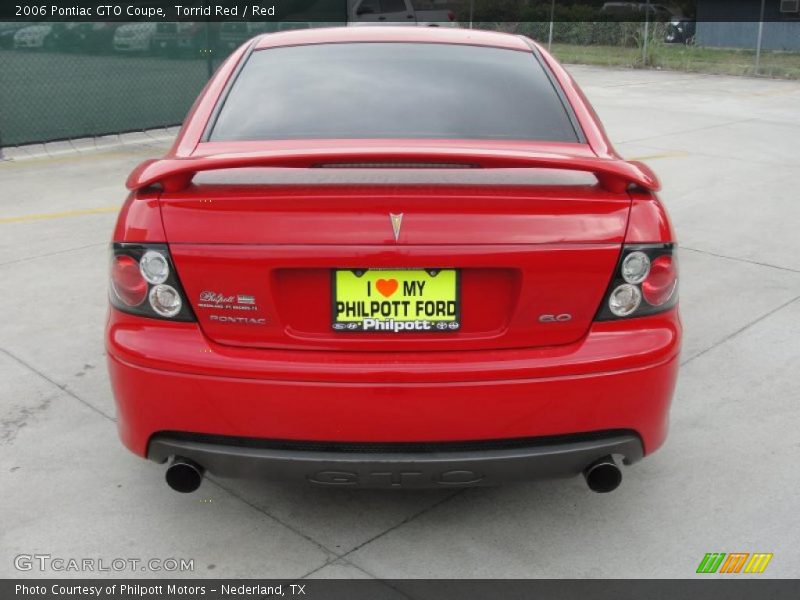 Torrid Red / Red 2006 Pontiac GTO Coupe