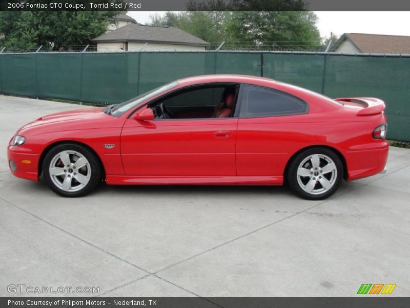 Torrid Red / Red 2006 Pontiac GTO Coupe