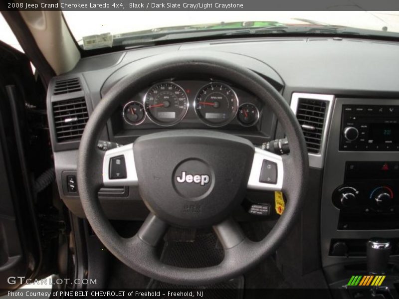 Black / Dark Slate Gray/Light Graystone 2008 Jeep Grand Cherokee Laredo 4x4