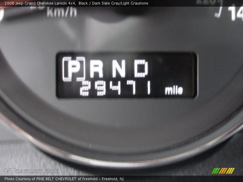 Black / Dark Slate Gray/Light Graystone 2008 Jeep Grand Cherokee Laredo 4x4