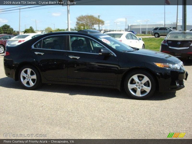 Crystal Black Pearl / Ebony 2009 Acura TSX Sedan