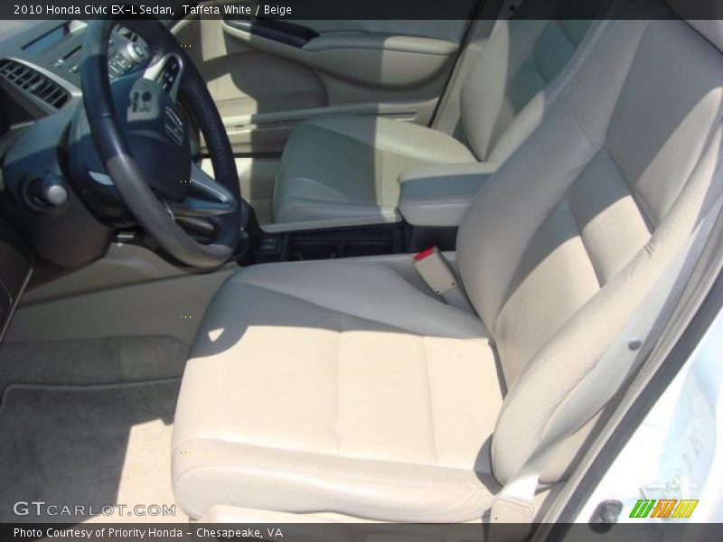  2010 Civic EX-L Sedan Beige Interior