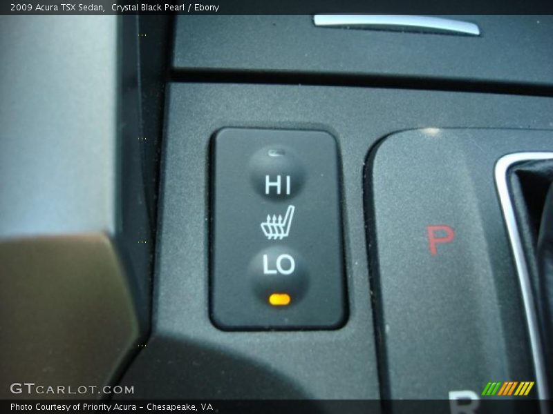 Crystal Black Pearl / Ebony 2009 Acura TSX Sedan