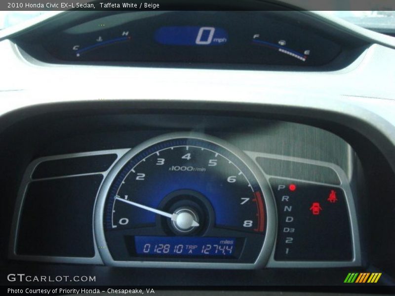  2010 Civic EX-L Sedan EX-L Sedan Gauges