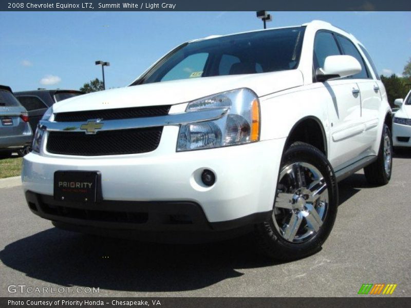 Summit White / Light Gray 2008 Chevrolet Equinox LTZ