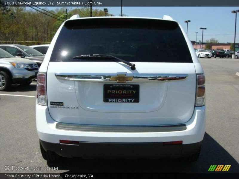 Summit White / Light Gray 2008 Chevrolet Equinox LTZ