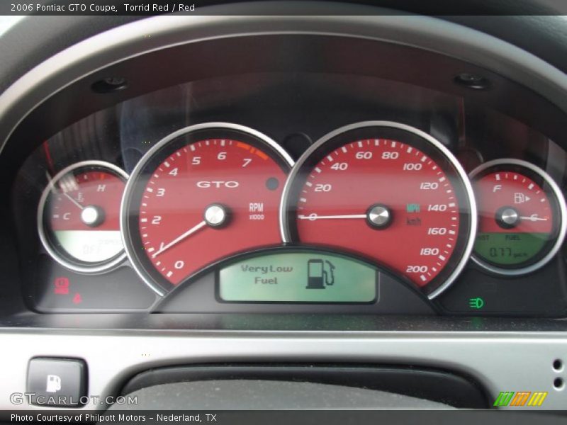  2006 GTO Coupe Coupe Gauges