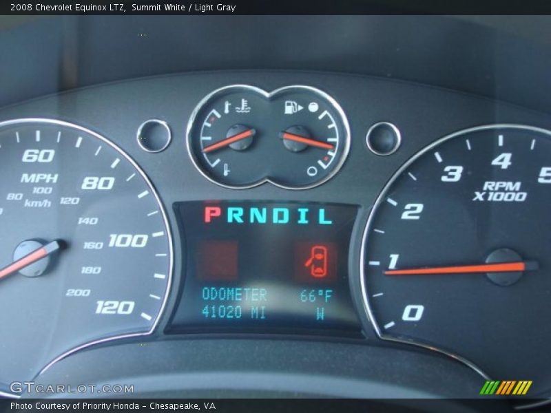 Summit White / Light Gray 2008 Chevrolet Equinox LTZ