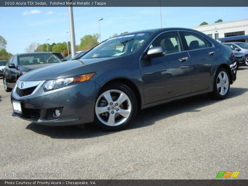 Polished Metal Metallic / Taupe 2010 Acura TSX Sedan