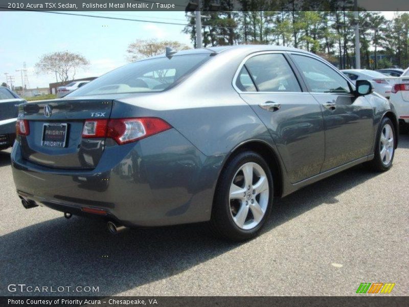 Polished Metal Metallic / Taupe 2010 Acura TSX Sedan