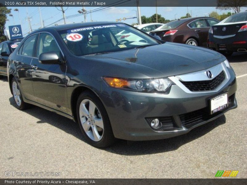Polished Metal Metallic / Taupe 2010 Acura TSX Sedan