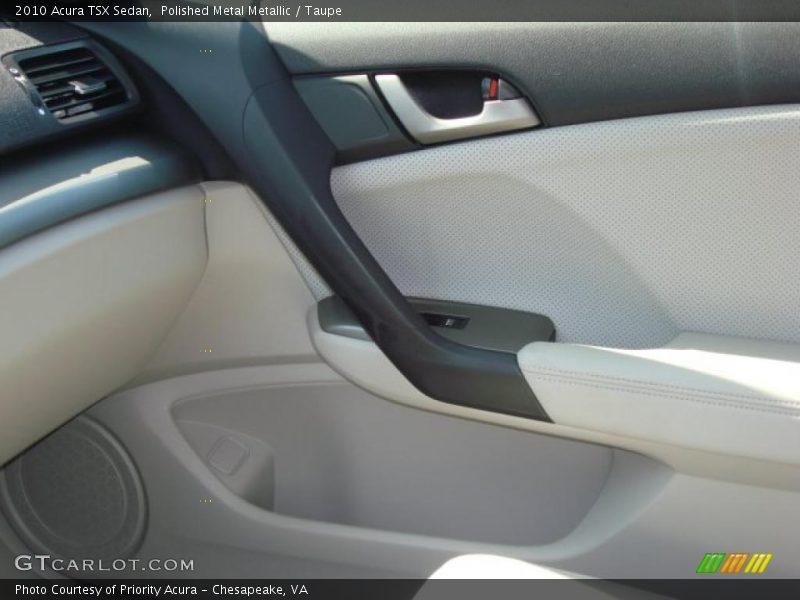 Polished Metal Metallic / Taupe 2010 Acura TSX Sedan