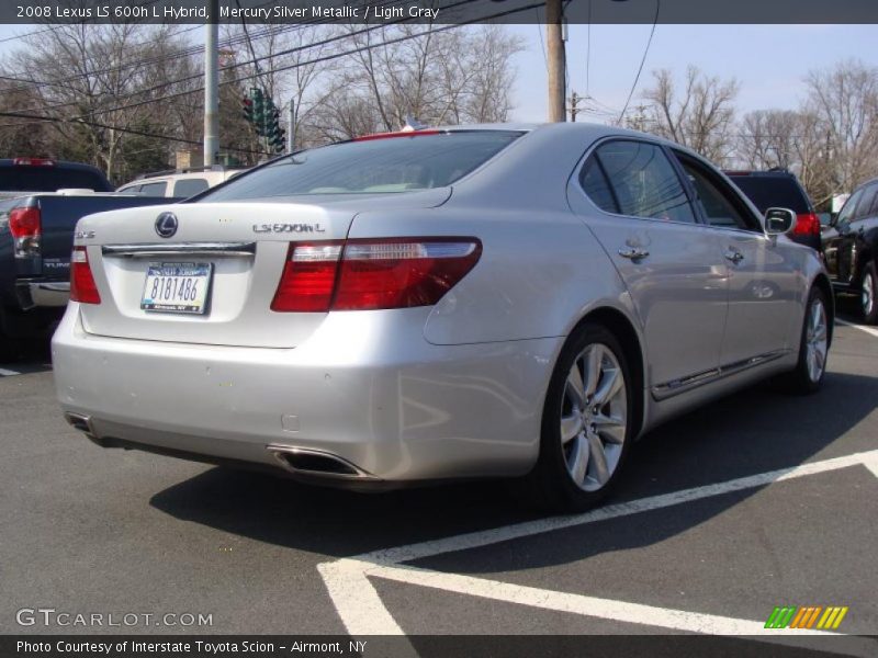 Mercury Silver Metallic / Light Gray 2008 Lexus LS 600h L Hybrid