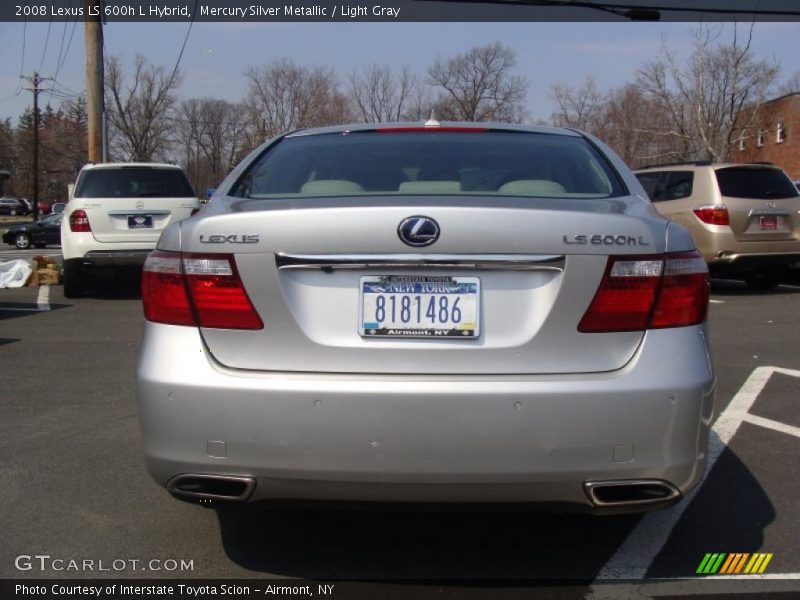 Mercury Silver Metallic / Light Gray 2008 Lexus LS 600h L Hybrid