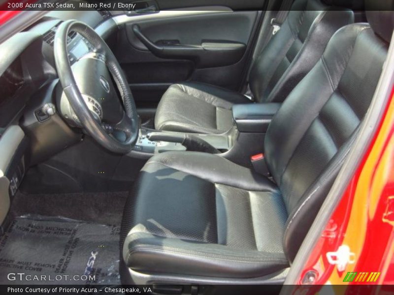 Milano Red / Ebony 2008 Acura TSX Sedan