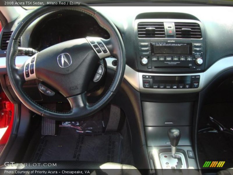 Milano Red / Ebony 2008 Acura TSX Sedan