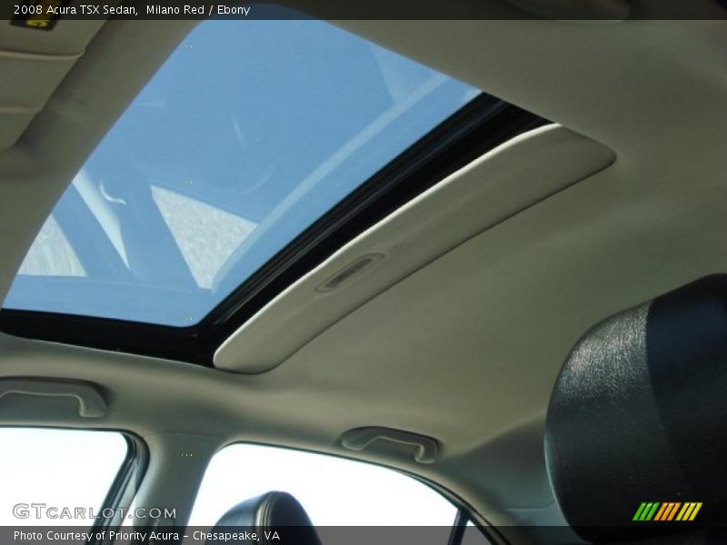 Milano Red / Ebony 2008 Acura TSX Sedan