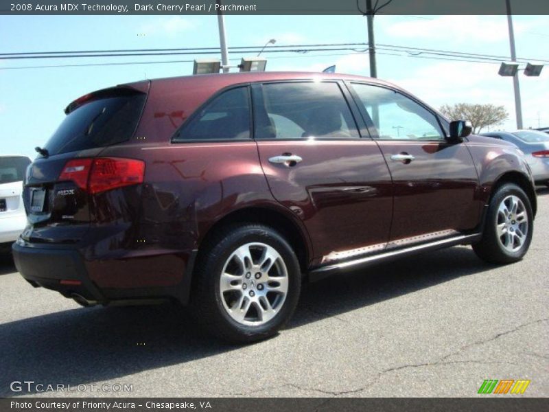 Dark Cherry Pearl / Parchment 2008 Acura MDX Technology