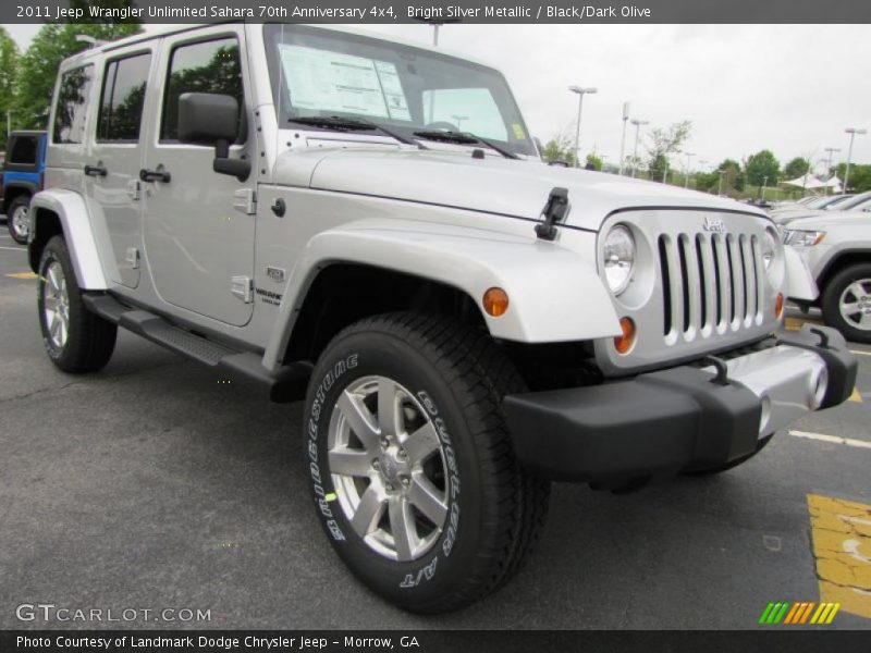 Front 3/4 View of 2011 Wrangler Unlimited Sahara 70th Anniversary 4x4