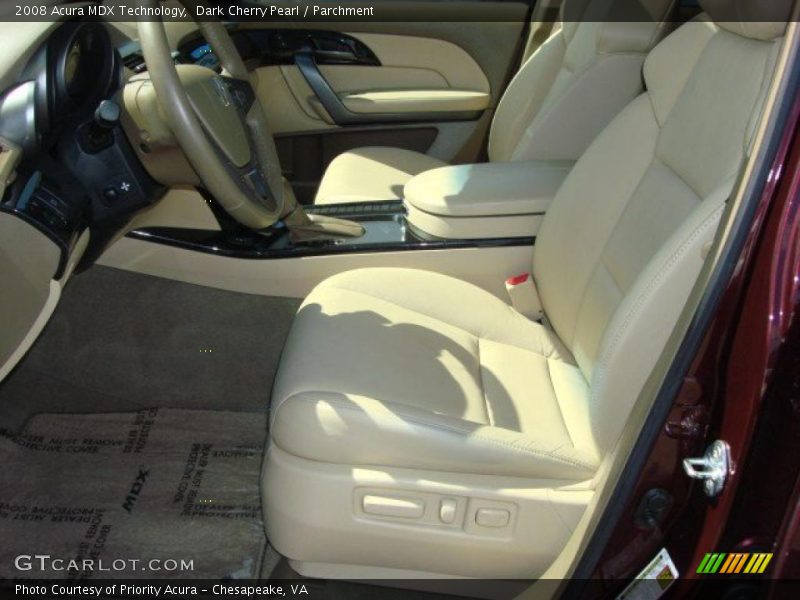 Dark Cherry Pearl / Parchment 2008 Acura MDX Technology