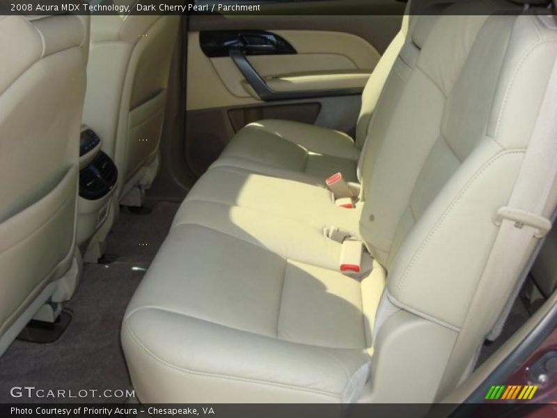 Dark Cherry Pearl / Parchment 2008 Acura MDX Technology