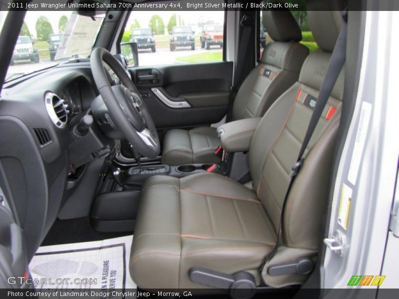  2011 Wrangler Unlimited Sahara 70th Anniversary 4x4 Black/Dark Olive Interior