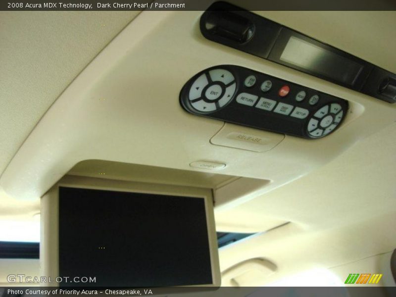 Dark Cherry Pearl / Parchment 2008 Acura MDX Technology