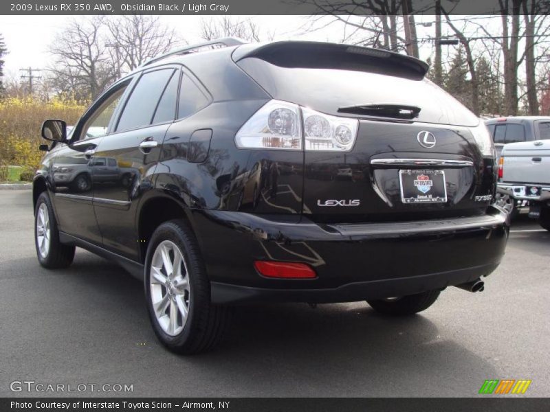 Obsidian Black / Light Gray 2009 Lexus RX 350 AWD
