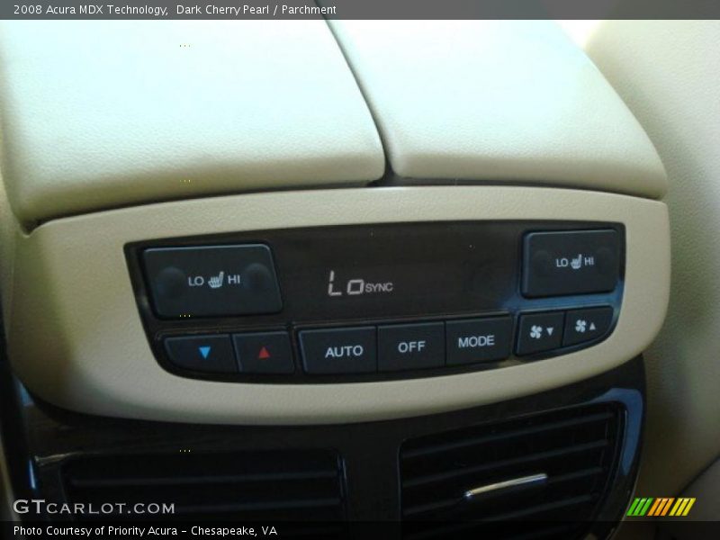 Dark Cherry Pearl / Parchment 2008 Acura MDX Technology