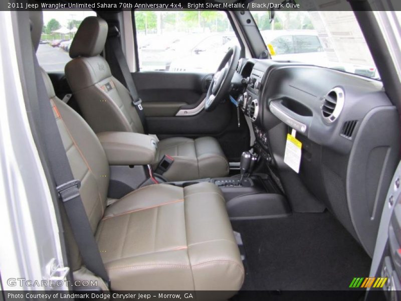  2011 Wrangler Unlimited Sahara 70th Anniversary 4x4 Black/Dark Olive Interior