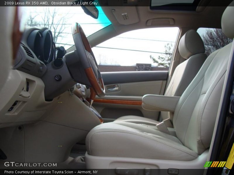 Obsidian Black / Light Gray 2009 Lexus RX 350 AWD