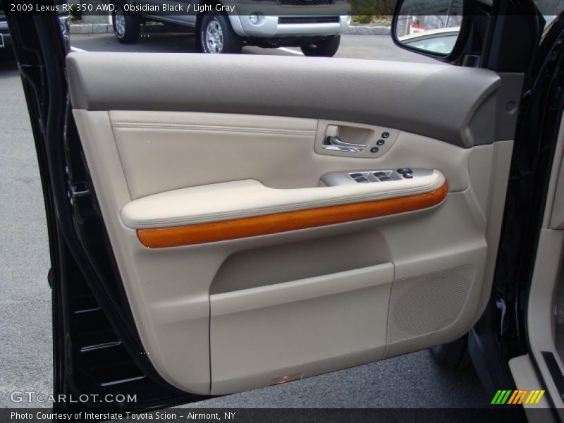 Obsidian Black / Light Gray 2009 Lexus RX 350 AWD
