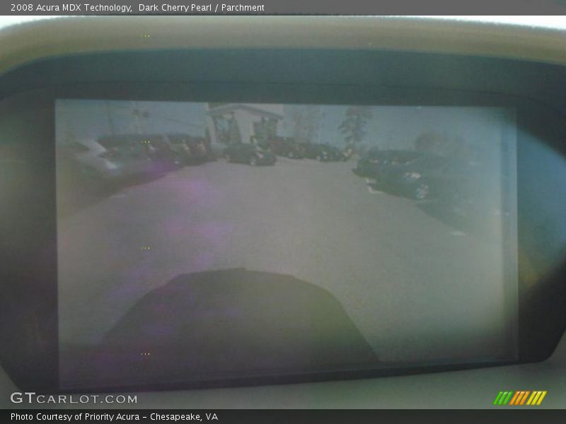 Dark Cherry Pearl / Parchment 2008 Acura MDX Technology