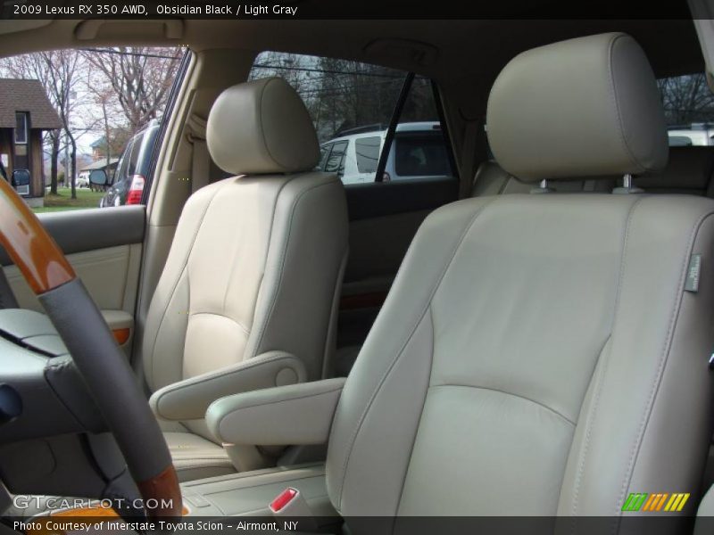 Obsidian Black / Light Gray 2009 Lexus RX 350 AWD