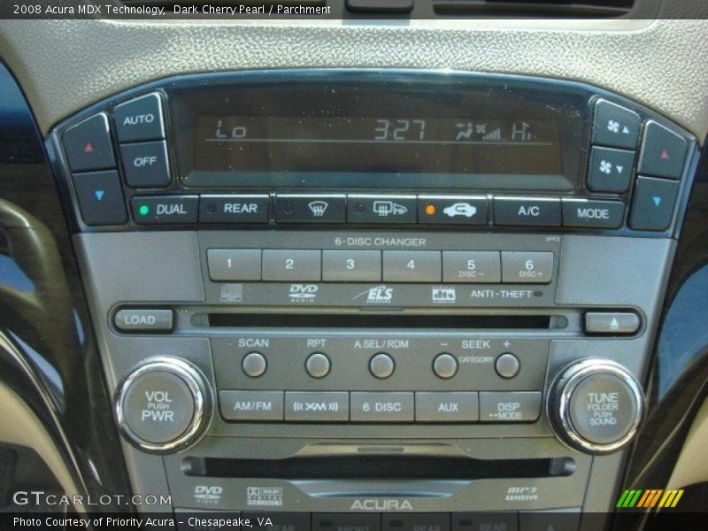 Dark Cherry Pearl / Parchment 2008 Acura MDX Technology