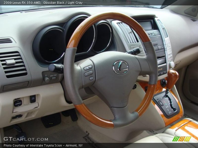 Obsidian Black / Light Gray 2009 Lexus RX 350 AWD