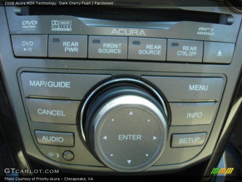 Dark Cherry Pearl / Parchment 2008 Acura MDX Technology