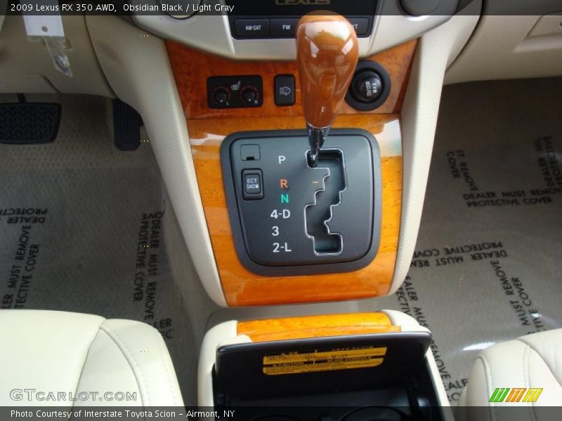Obsidian Black / Light Gray 2009 Lexus RX 350 AWD