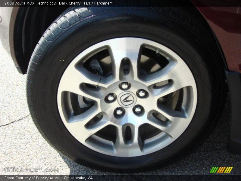 Dark Cherry Pearl / Parchment 2008 Acura MDX Technology