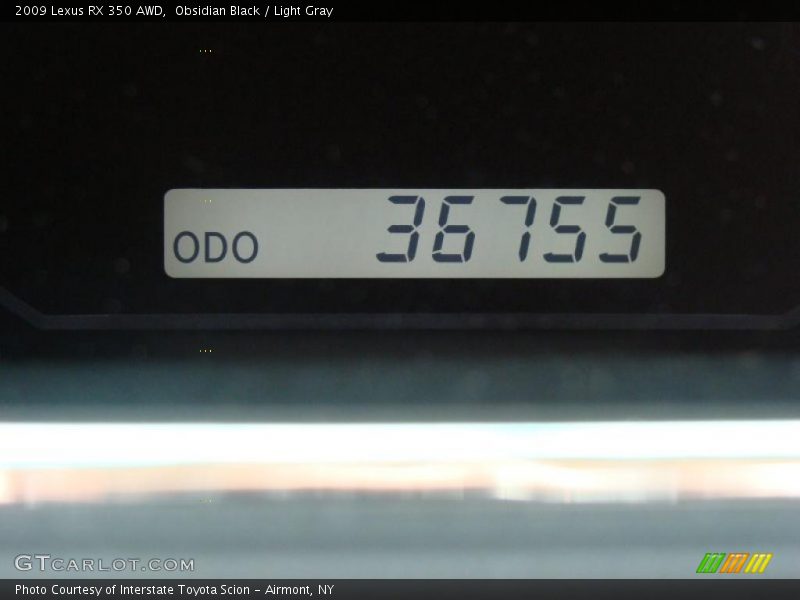 Obsidian Black / Light Gray 2009 Lexus RX 350 AWD