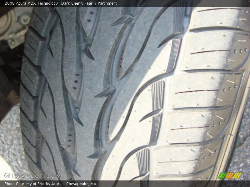 Dark Cherry Pearl / Parchment 2008 Acura MDX Technology