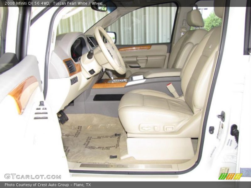 Tuscan Pearl White / Wheat 2008 Infiniti QX 56 4WD
