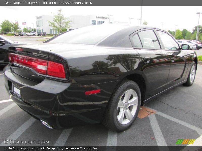 Brilliant Black Crystal Pearl / Black 2011 Dodge Charger SE