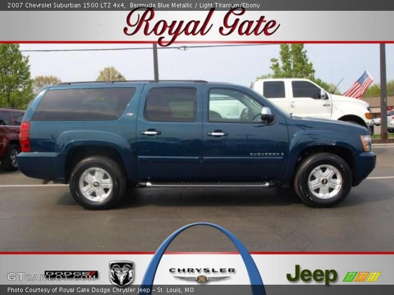 Bermuda Blue Metallic / Light Titanium/Ebony 2007 Chevrolet Suburban 1500 LTZ 4x4