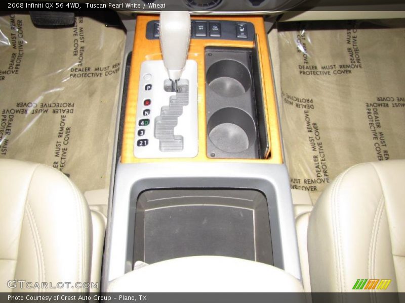 Tuscan Pearl White / Wheat 2008 Infiniti QX 56 4WD