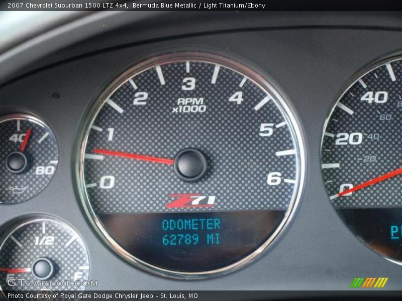 Bermuda Blue Metallic / Light Titanium/Ebony 2007 Chevrolet Suburban 1500 LTZ 4x4