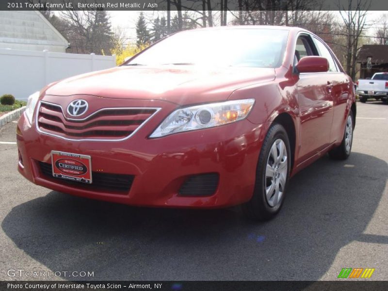 Barcelona Red Metallic / Ash 2011 Toyota Camry LE